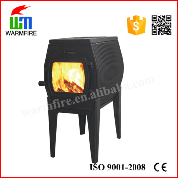 Indoor Free Standing Wood Coal Flue Cast Iron Fireplace